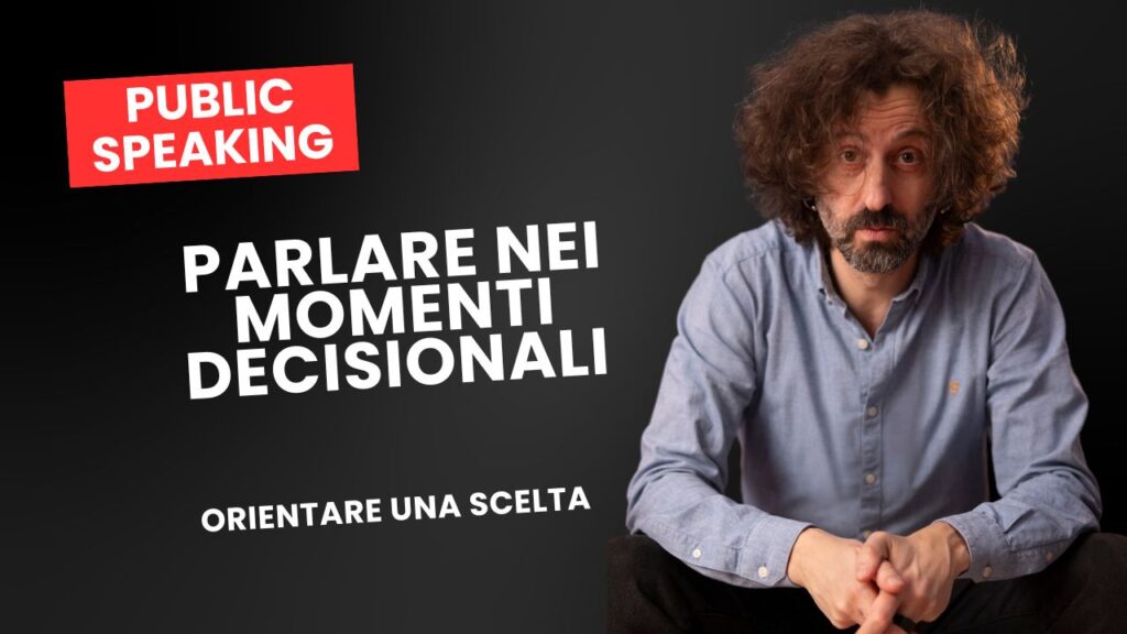 rlare nei momenti decisionali con autorevolezza nelle scelte ad alta posta, immagine Carlo Loiudice seduto con scritta relativa al titolo dell'articolo