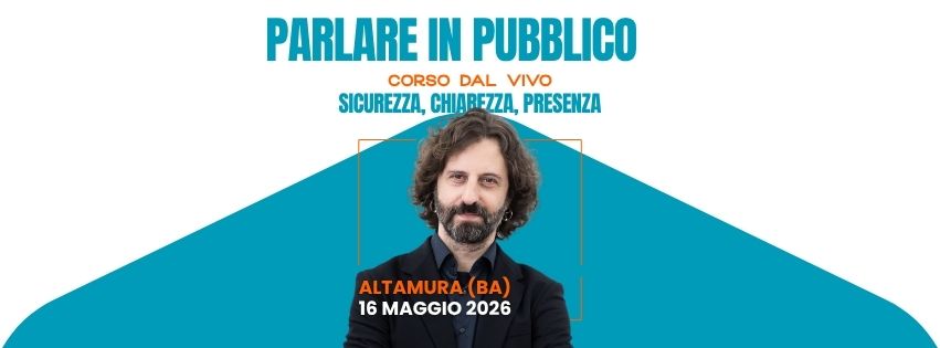 Carlo Loiudice presenta il suo corso di public speaking ad Altamura