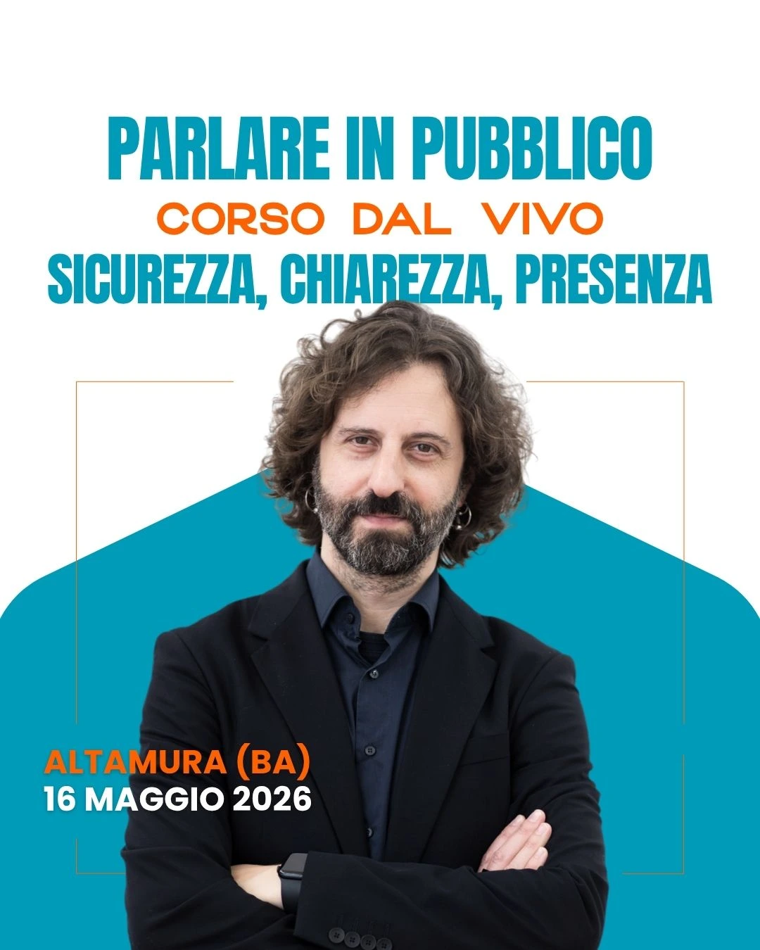 Carlo Loiudice presenta il suo workshop di public speaking ad Altamura (Ba)